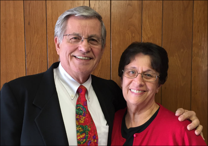 Pastor Bill Lindeman with his wife, Cheryl