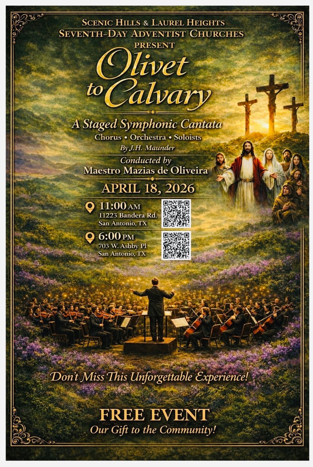 Poster for Easter Cantata.