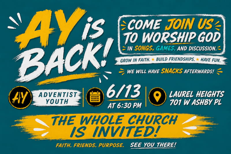 Poster for AY event.