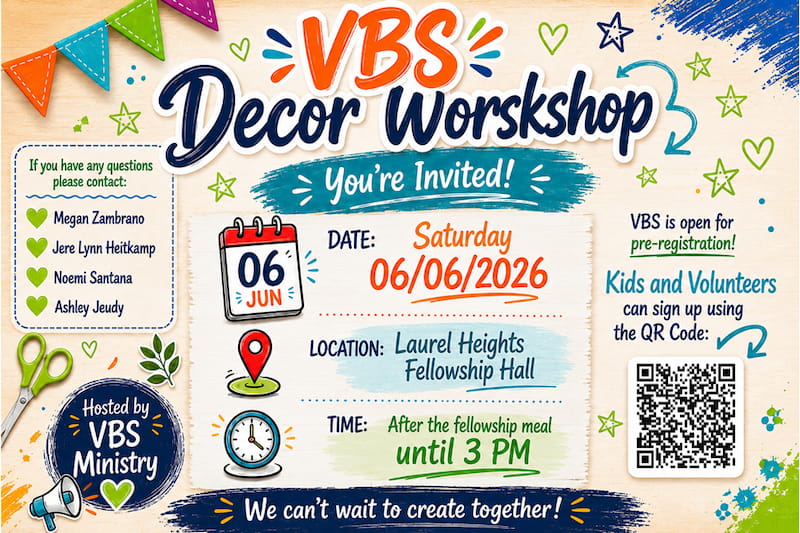 Poster for VBS Workshop.